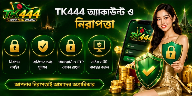 TK444 অ্যাকাউন্ট ও নিরাপত্তা