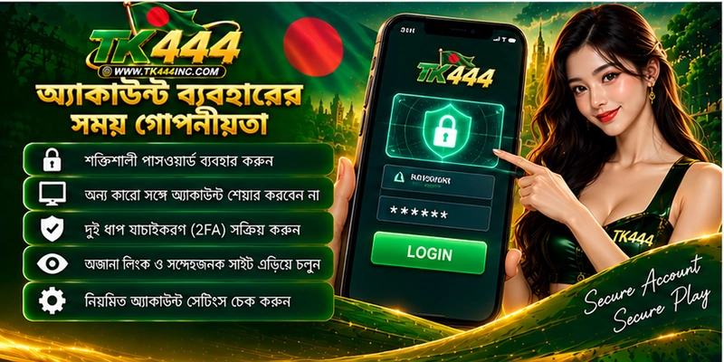 অ্যাকাউন্ট ব্যবহারের সময় গোপনীয়তা