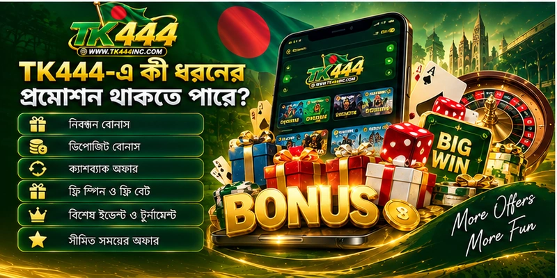 TK444-এ কী ধরনের প্রমোশন থাকতে পারে?