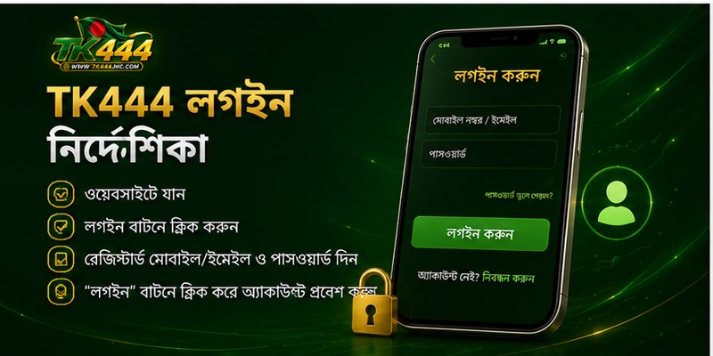 TK444 লগইন নির্দেশিকা TK444 লগইন নির্দেশিকা
