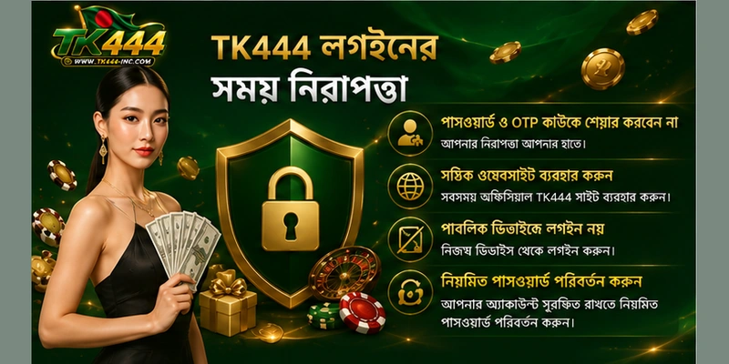 TK444 লগইনের সময় নিরাপত্তা