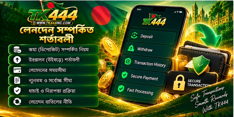 লেনদেন সম্পর্কিত শর্তাবলী