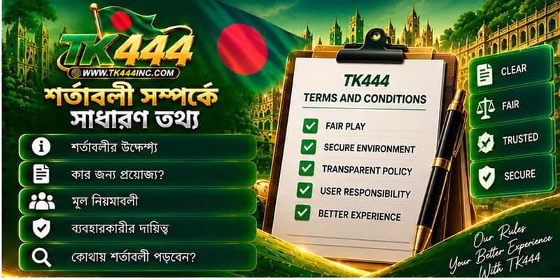 শর্তাবলী সম্পর্কে সাধারণ তথ্য