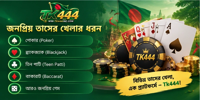 জনপ্রিয় তাসের খেলার ধরন