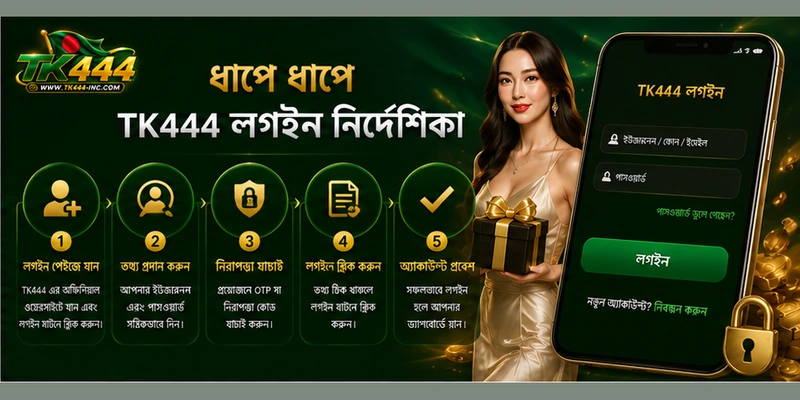 ধাপে ধাপে TK444 লগইন নির্দেশিকা